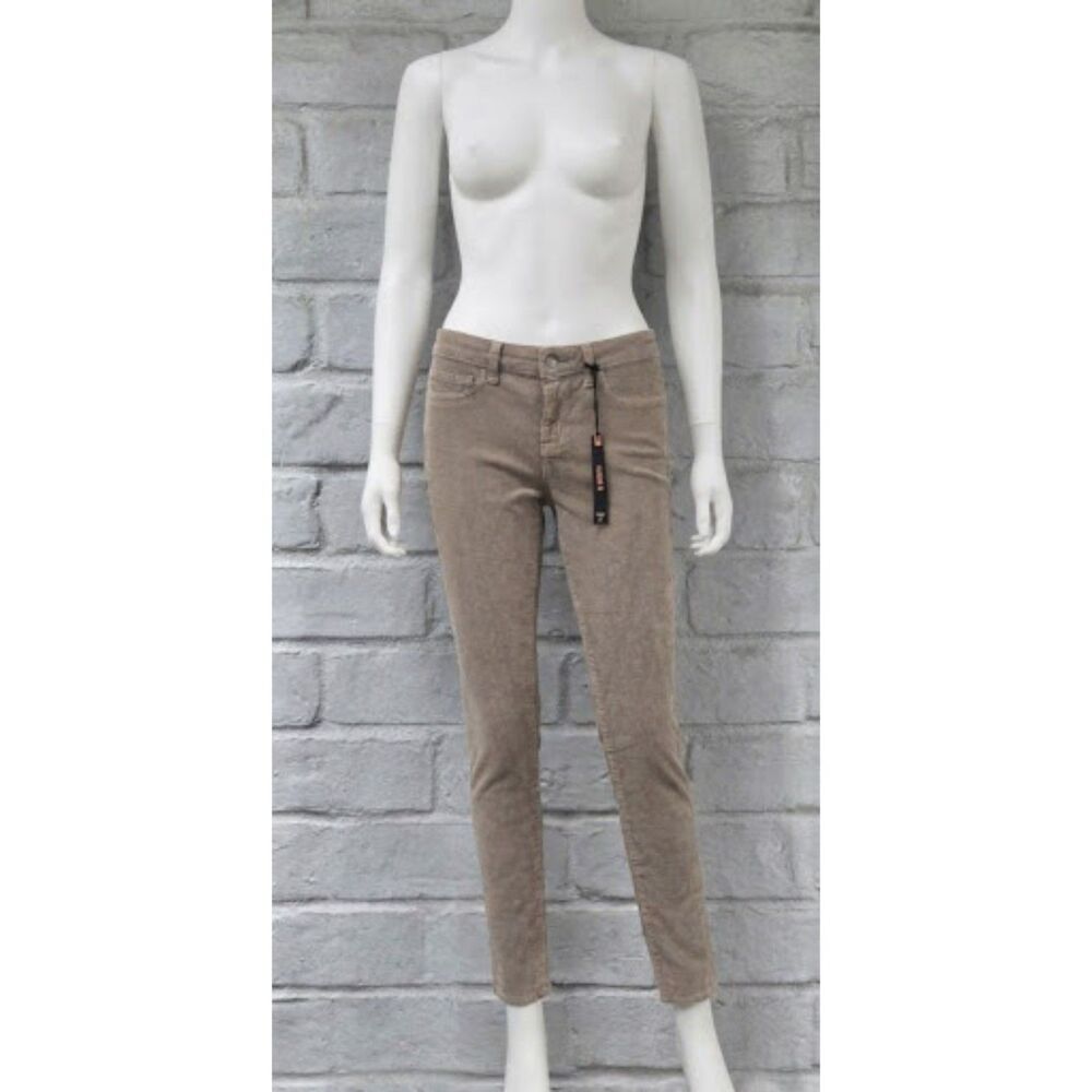 Klique B Los Angeles Corduroy Skinny Jeans Tan Khaki Pants Size 9 NWT